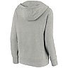 Women's Fanatics Branded Heathered Gray Colorado Avalanche Heritage Pullover Hoodie