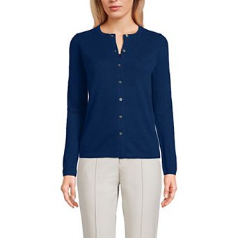 Women's Lands' End Classic Cashmere Cardigan Sweater