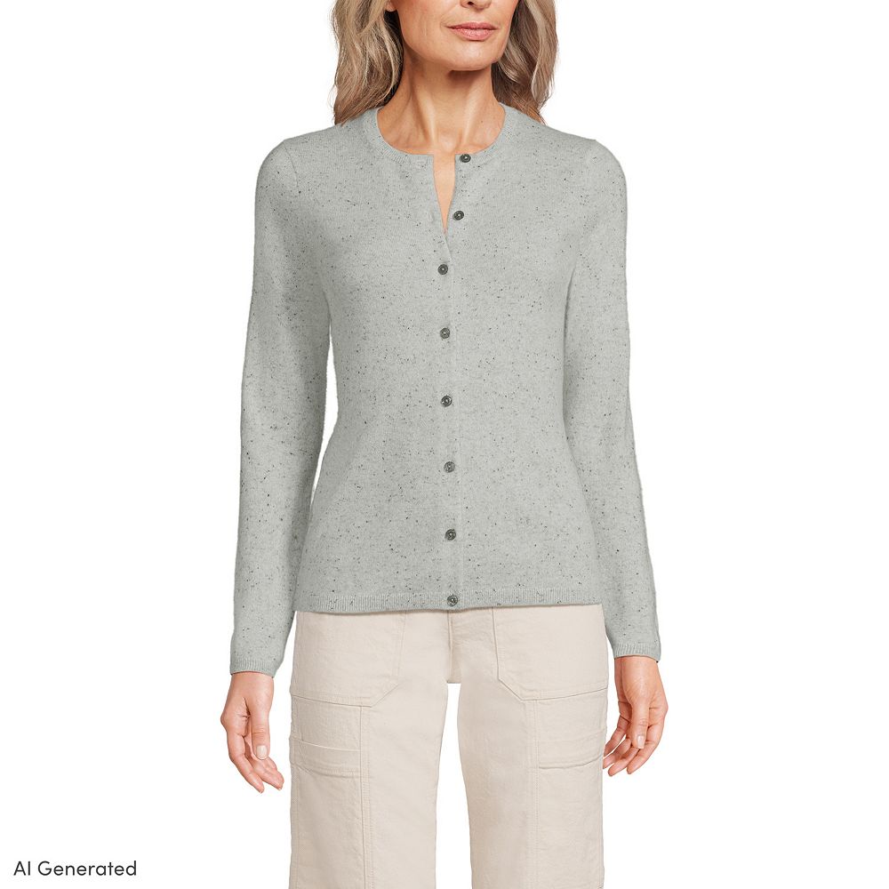 Women's Lands' End Classic Cashmere Cardigan Sweater