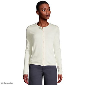 Women's Lands' End Classic Cashmere Cardigan Sweater
