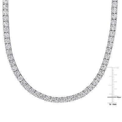 Stella Grace Sterling Silver Lab-Created White Sapphire Tennis