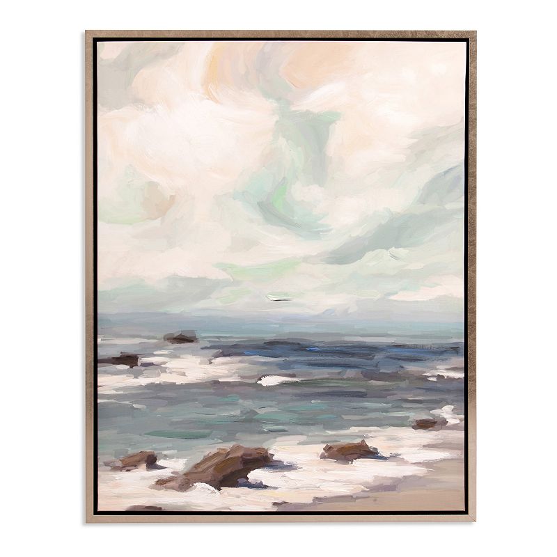 17767601 Patton Stormy Shore Framed Canvas Wall Art, Multic sku 17767601