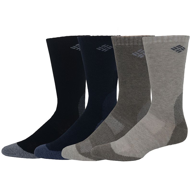 Mens Columbia 4-pack Wool-Blend Socks, Size: 10-13, Multicolor