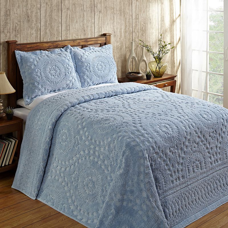 Better Trends Rio Bedspread or Shams, Blue