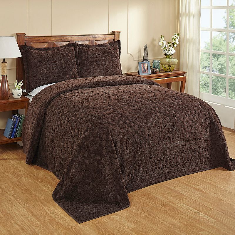 Better Trends Rio Bedspread or Shams, Brown, Full