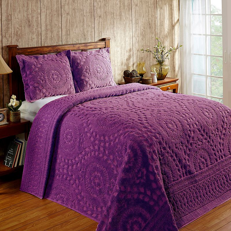 Better Trends Rio Bedspread or Shams, Purple