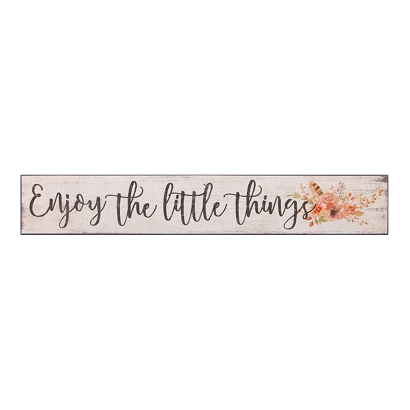 Patton Enjoy The Little Things Rustic Wood Wall Art, Multicolor