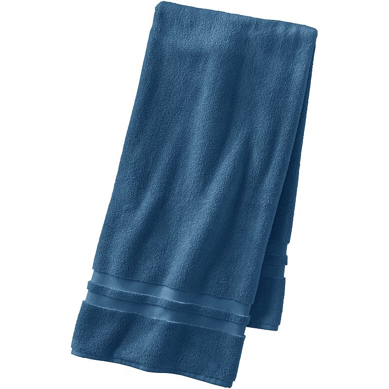 Lands End Essential Cotton Towel, Dark Blue