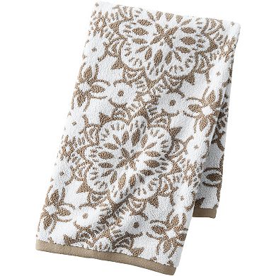 Lands' End Supima Jacquard Bath Towel, Hand Towel or Washcloths Set