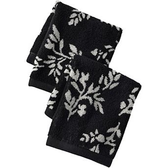 Lands' End Supima Jacquard Bath Towel, Hand Towel or Washcloths Set