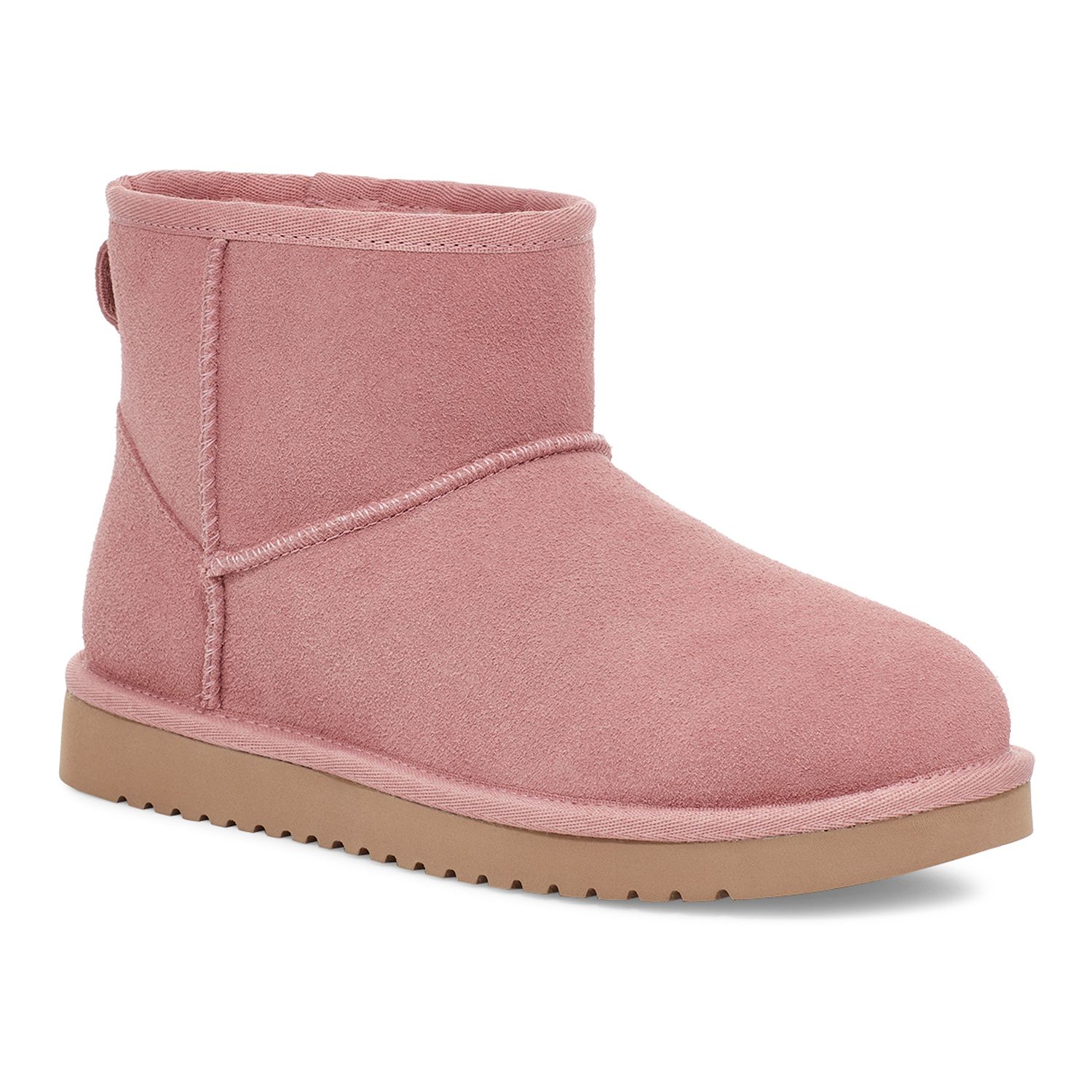 rose pink ankle boots
