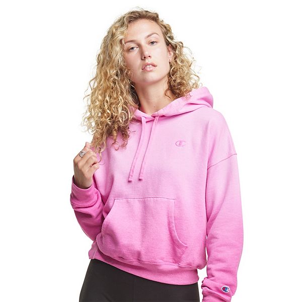 Women s Champion Powerblend Ombre Crop Hoodie