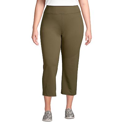 Plus Size Lands End Active Crop Yoga Pants