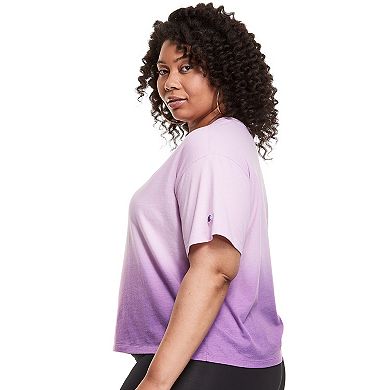 Plus Size Champion Ombre Cropped Tee