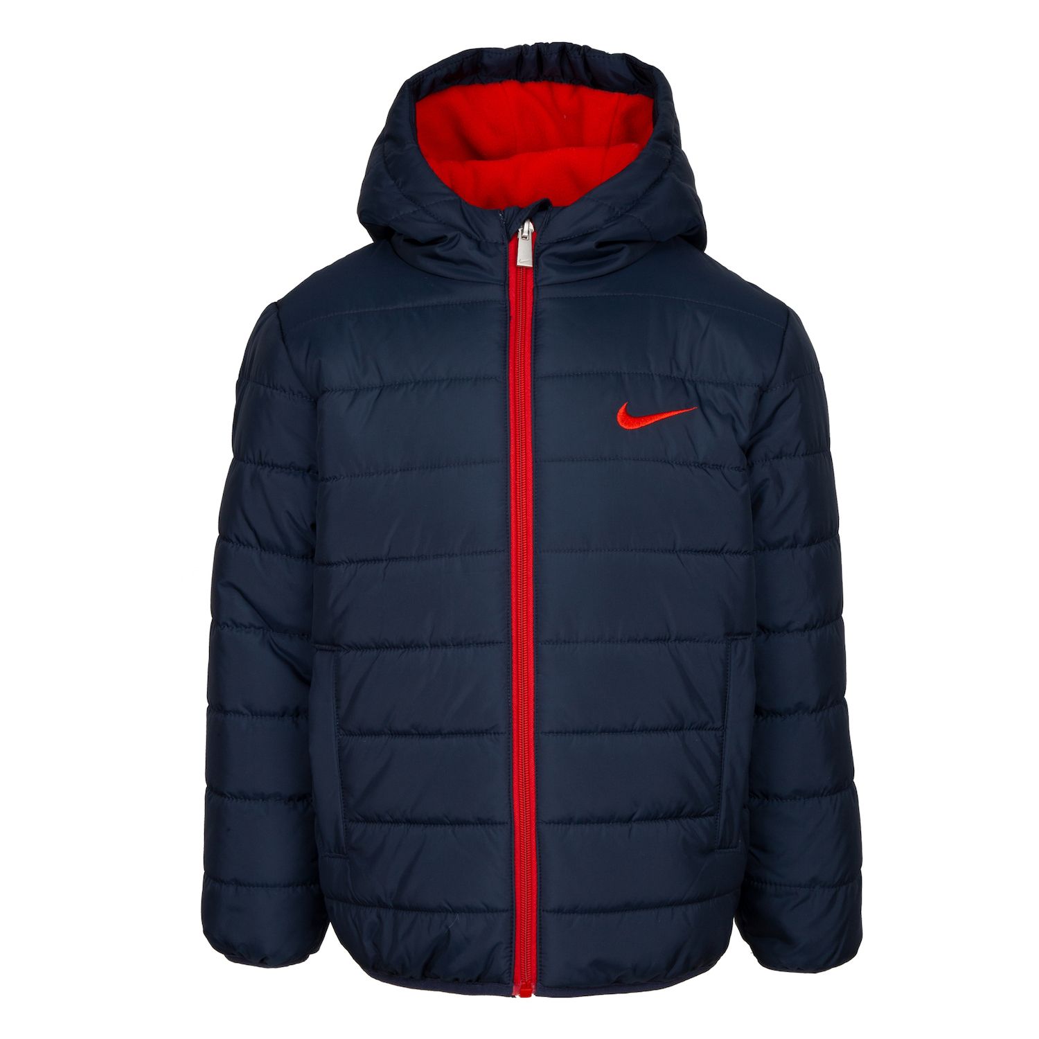 blue nike puffer jacket