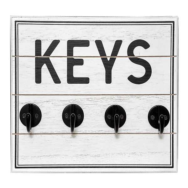 Belle Maison Keys 4Hook Wall Decor