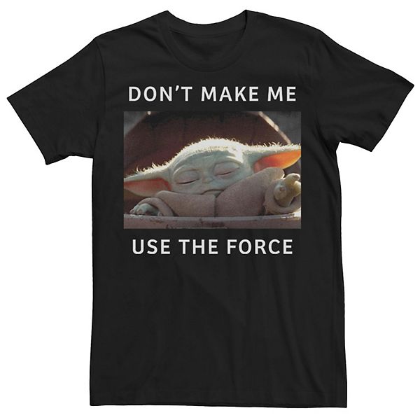 Men s star wars the mandalorian the child use the force meme tee