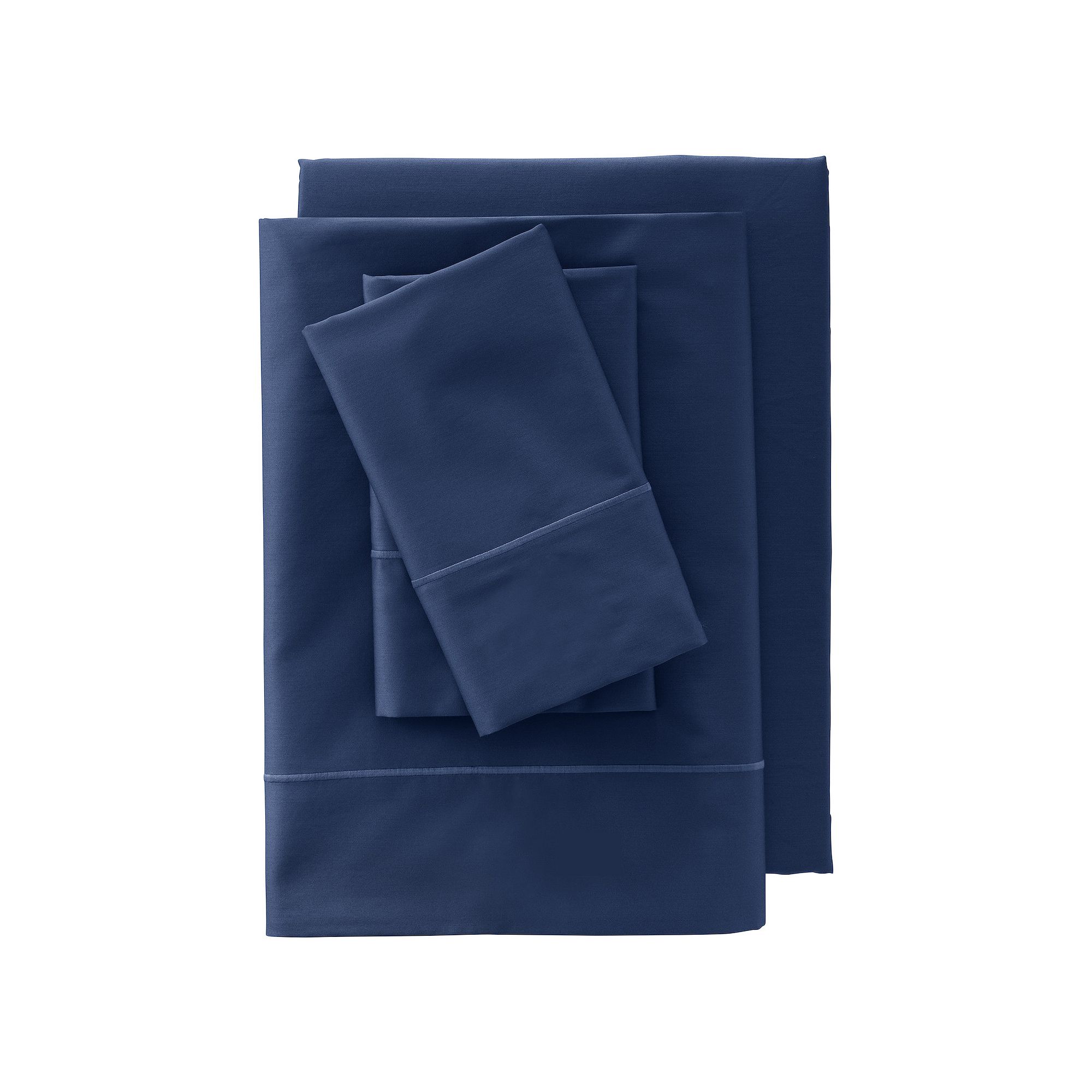 Lands End 400 Thread Count Premium Supima Cotton No Iron Sateen Sheet Set,