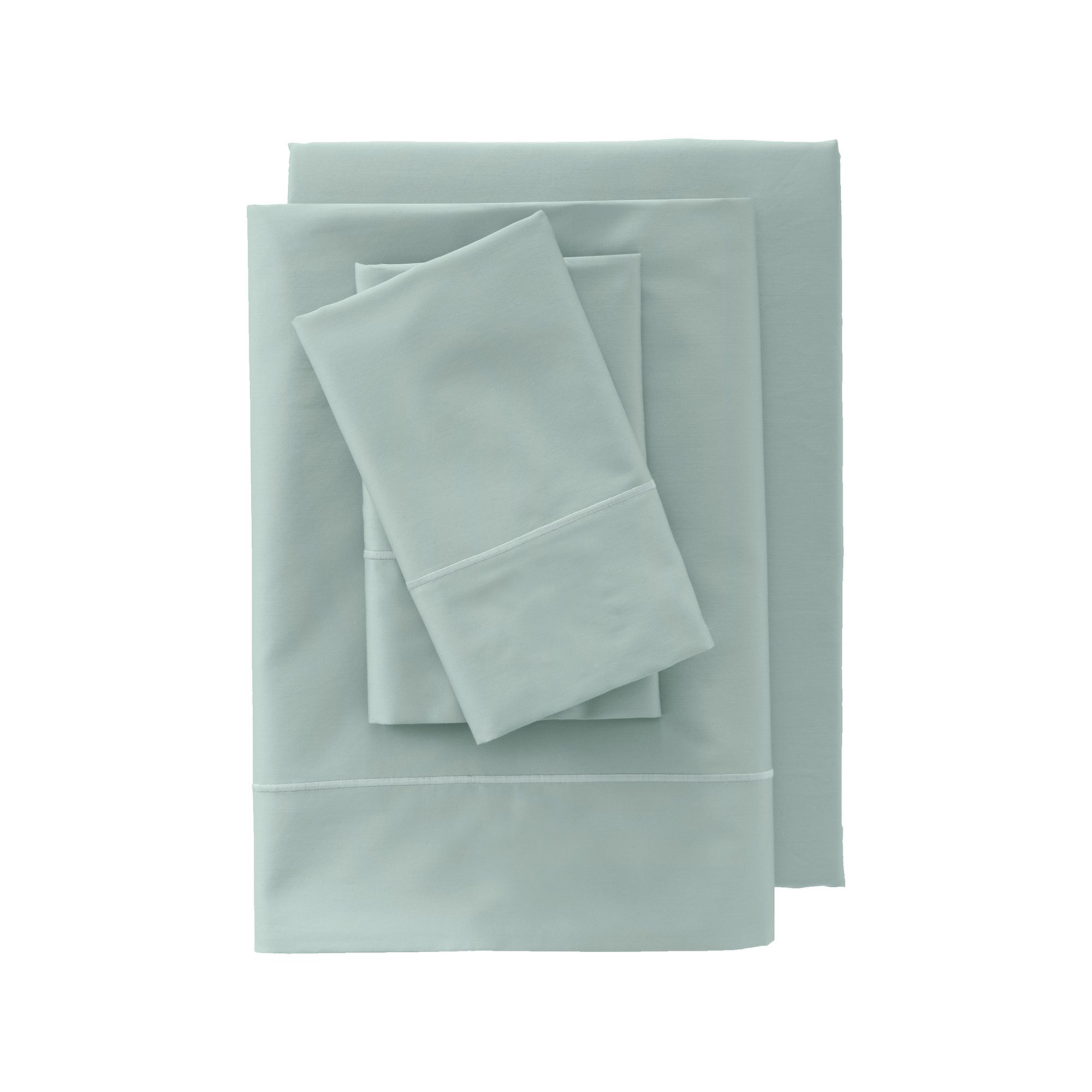 Lands End 400 Thread Count Premium Supima Cotton No Iron Sateen Sheet Set,