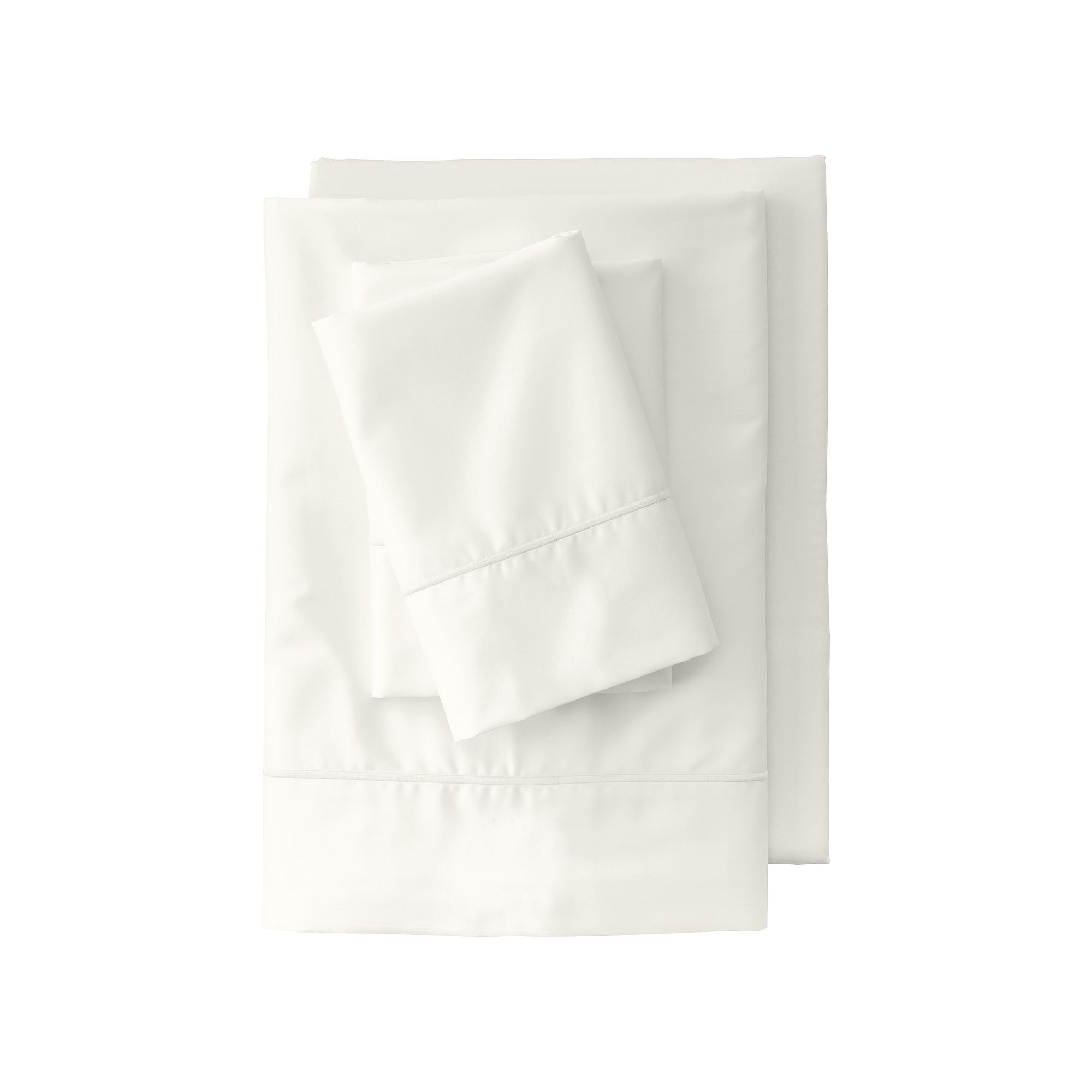 Lands End 400 Thread Count Premium Supima Cotton No Iron Sateen Sheet Set,