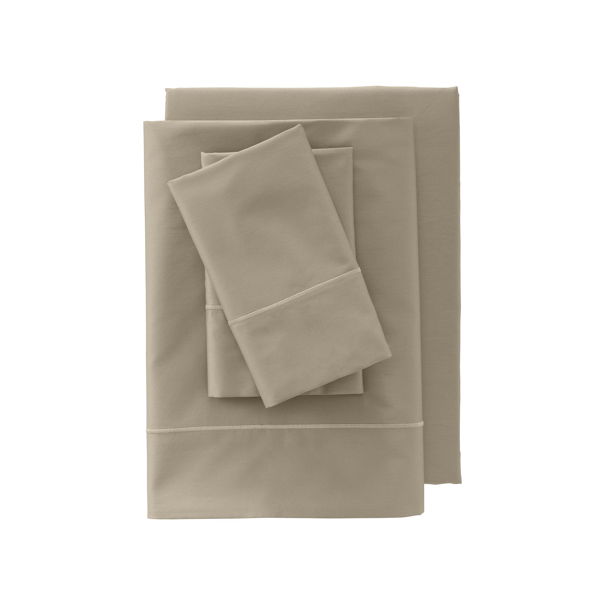 Lands End 400 Thread Count Premium Supima Cotton No Iron Sateen Sheet Set,