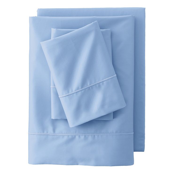 Lands' End 400 Thread Count Premium Supima Cotton No Iron Sateen Sheet Set