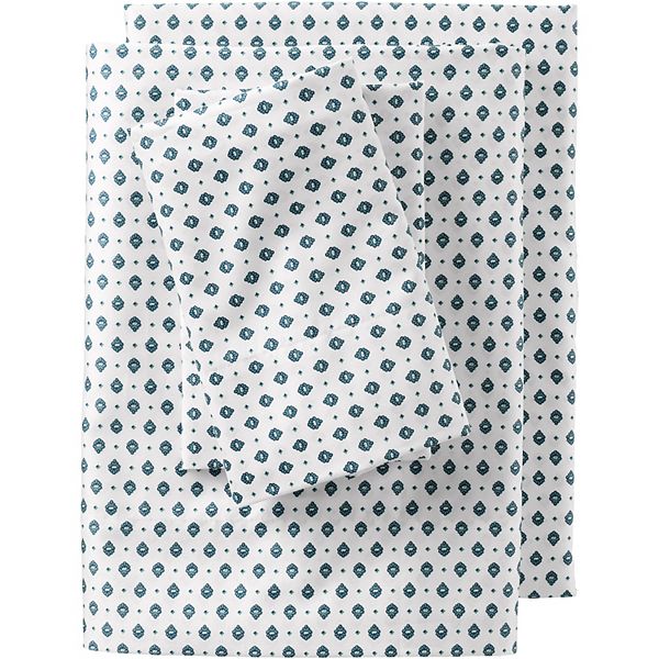 Lands' End 400 Thread Count Sateen Printed Sheet Set