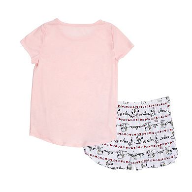 Girls 4-12 Snoopy Love Pajama Set 