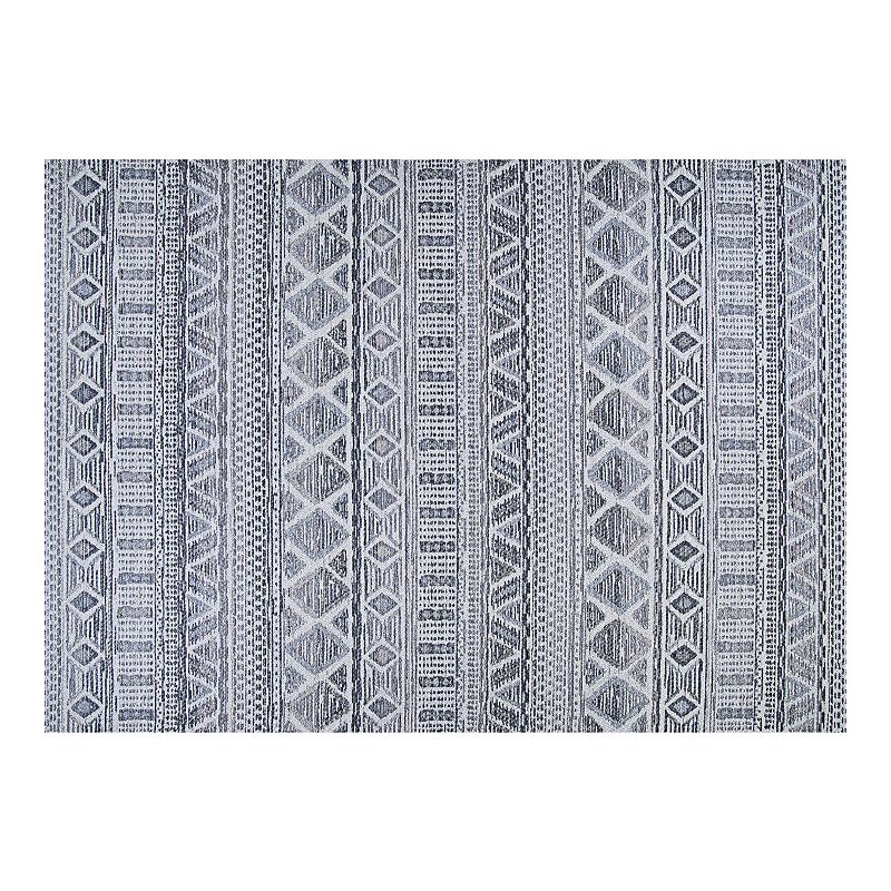 Couristan Cape Pensacola Indoor Outdoor Area Rug, Grey, 6.5X9.5 Ft