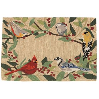 Liora Manne Frontporch Bird Border Indoor Outdoor Rug