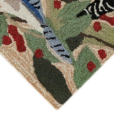 Liora Manne Frontporch Bird Border Indoor Outdoor Rug