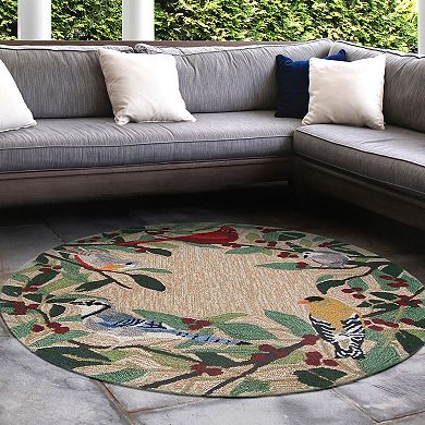 Liora Manne Frontporch Bird Border Indoor Outdoor Rug