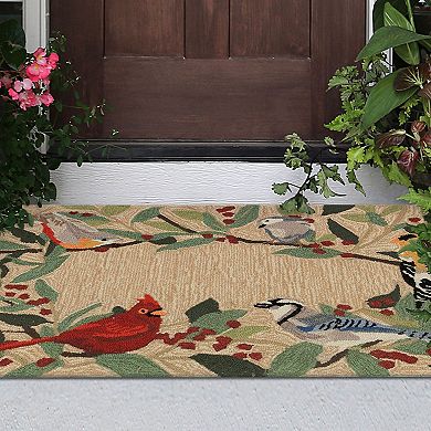 Liora Manne Frontporch Bird Border Indoor Outdoor Rug