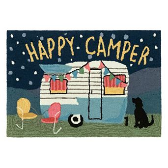 Liora Manne Frontporch Happy Camper Indoor Outdoor Rug