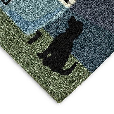 Liora Manne Frontporch Happy Camper Indoor Outdoor Rug