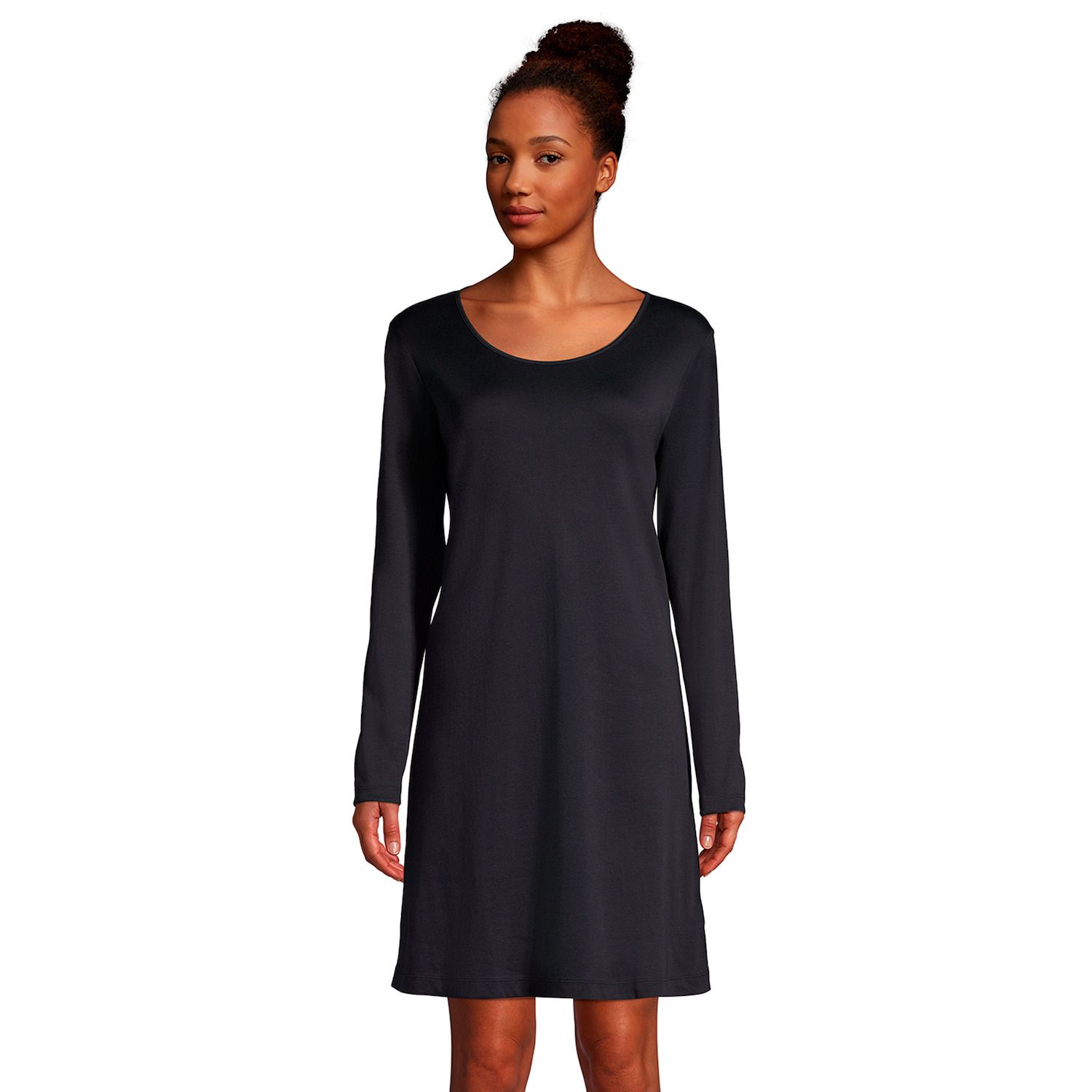 long sleeve knee length nightgown