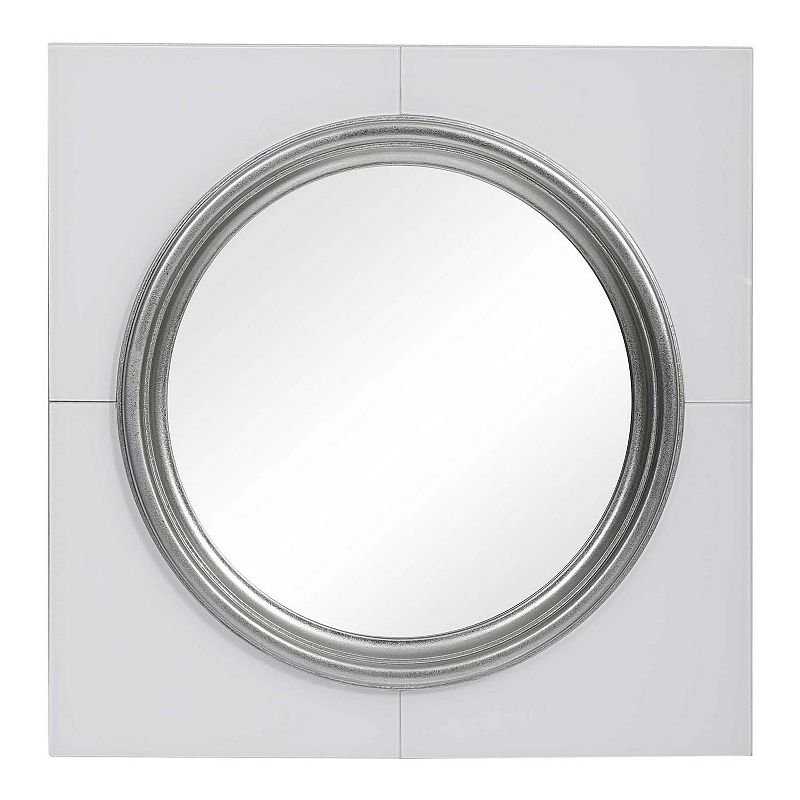 Uttermost Gouveia White Square Mirror, Multicolor