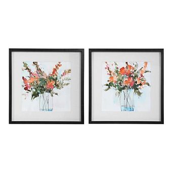 Uttermost Fresh Flowers Watercolor Prints