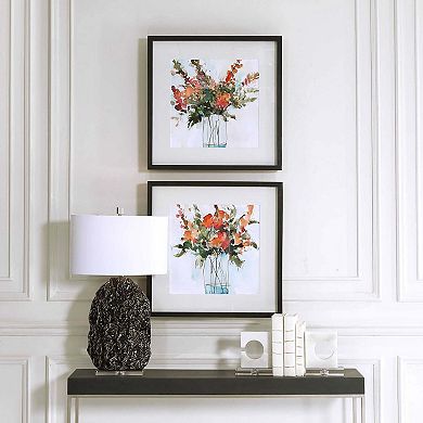 Uttermost Fresh Flowers Watercolor Prints