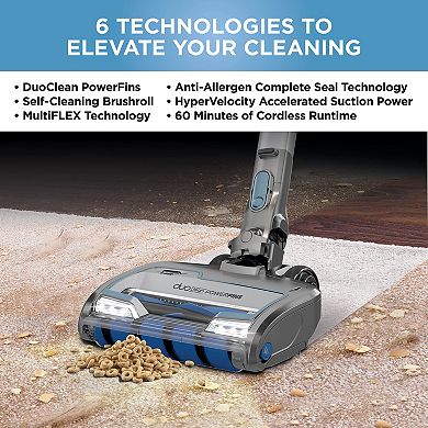 Shark Vertex Cordless Stick Vacuum with DuoClean PowerFins (IZ462H)