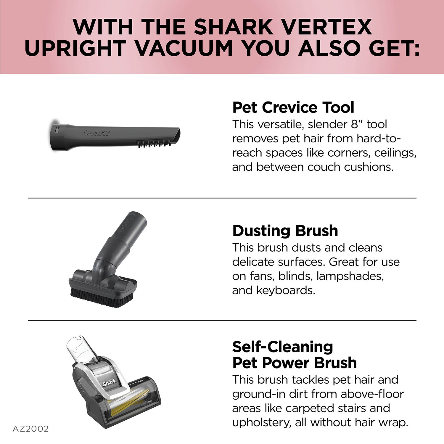 Shark® Vertex DuoClean PowerFins Upright Vacuum with Powered Lift-away & Self-Cleaning Brushroll (AZ2002)