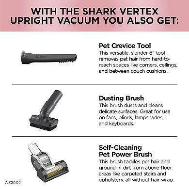 Shark® Vertex DuoClean PowerFins Upright Vacuum with Powered Lift-away & Self-Cleaning Brushroll (AZ2002)