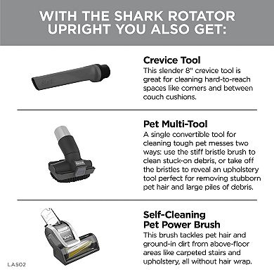 Shark Rotator Lift-Away ADV DuoClean PowerFins Upright Vacuum with Self-Cleaning Brushroll (LA502)