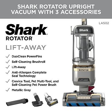 Shark Rotator Lift-Away ADV DuoClean PowerFins Upright Vacuum with Self-Cleaning Brushroll (LA502)
