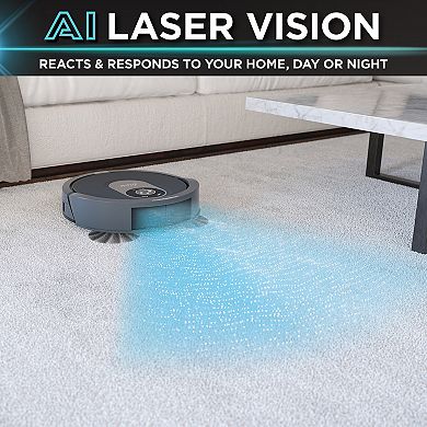 Shark AI Robot Vacuum with Home Mapping, AI Laser Vision, Self-Cleaning Brushroll, WiFi (R201 )