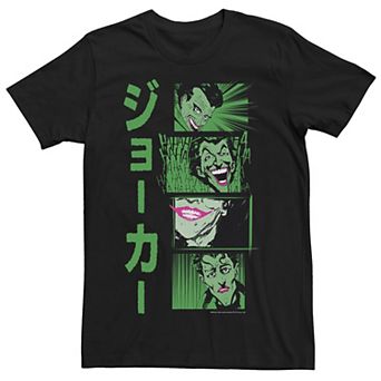 Men's DC Comics Batman Joker Kanji Comic Stack Tee