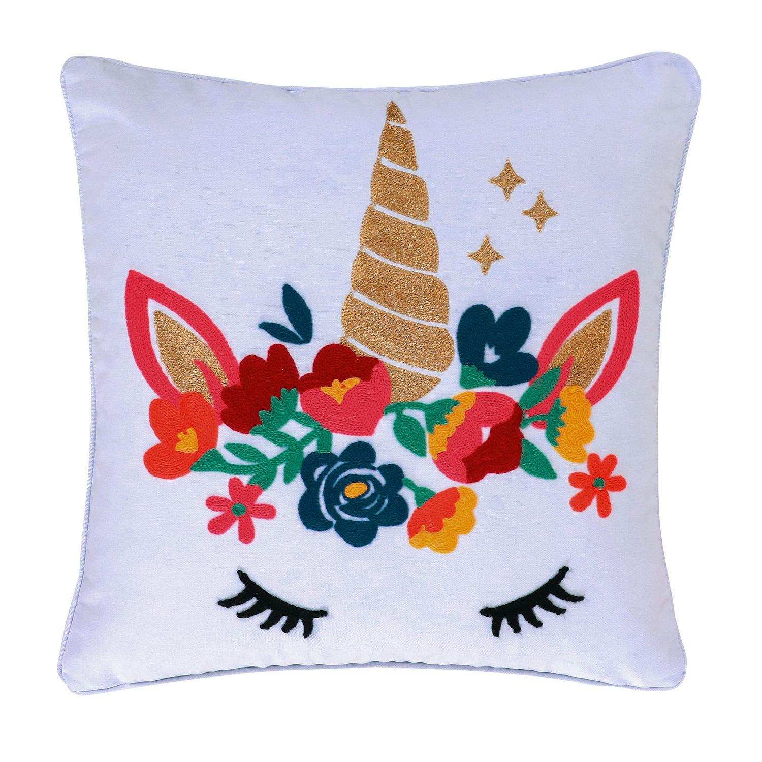 Image for Levtex Home Arte Boema Chantal Unicorn Embroidered Pillow at Kohl's.