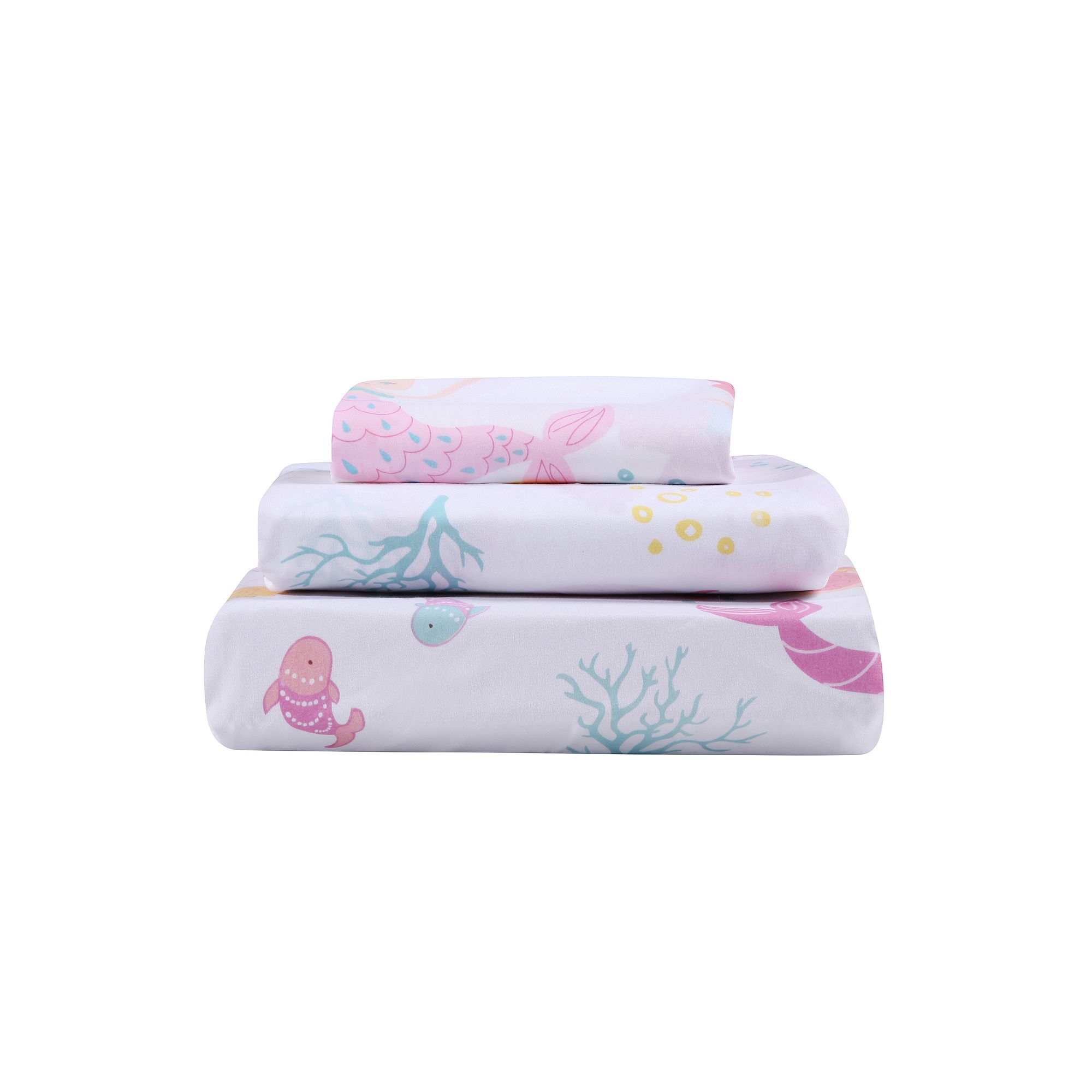 Levtex Home Andrina Mermaid Full Sheet Set, Pink