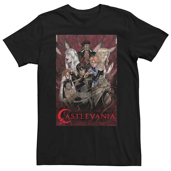 Men's Netflix Castlevania Character Mashup Poster Tee