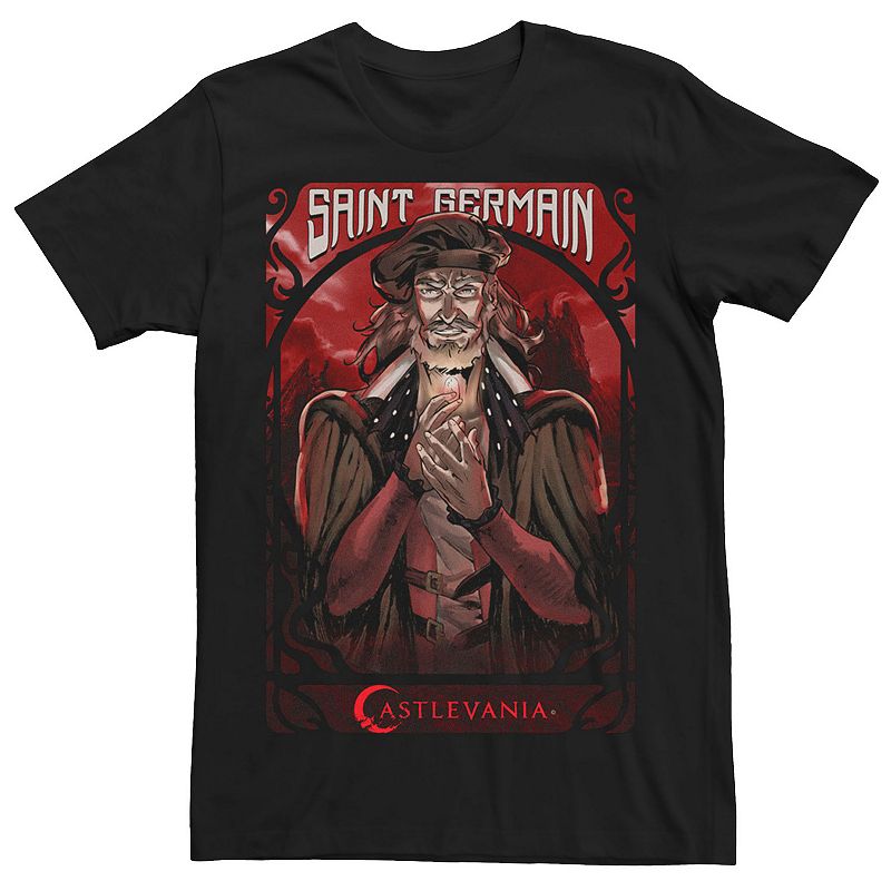 Men's Netflix Castlevania Saint Germain Poster Tee, Size: XL, Black
